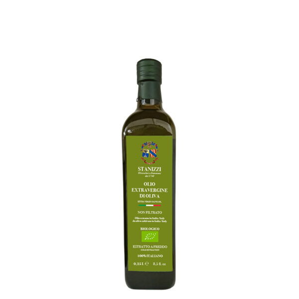 Olio extravergine di oliva Biologico bottiglia da 25 cl