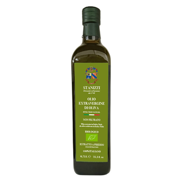 Olio extravergine di oliva Biologico bottiglia da 75 cl